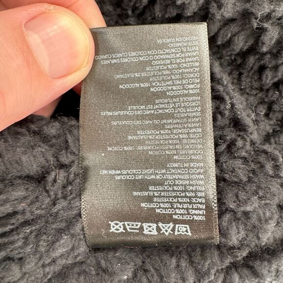 BDG Urban Outfitters Sherpa Lined Bomber Jacket‎ Men's Size Large Black - Picture 13 of 13